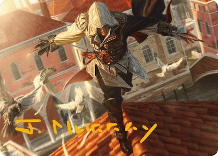 Ezio, Blade of Vengeance Art Card (Gold-Stamped Signature) [Assassin's Creed Art Series] | Jack's On Queen