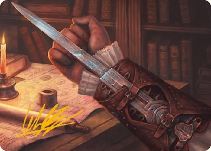 Hidden Blade Art Card (Gold-Stamped Signature) [Assassin's Creed Art Series] | Jack's On Queen