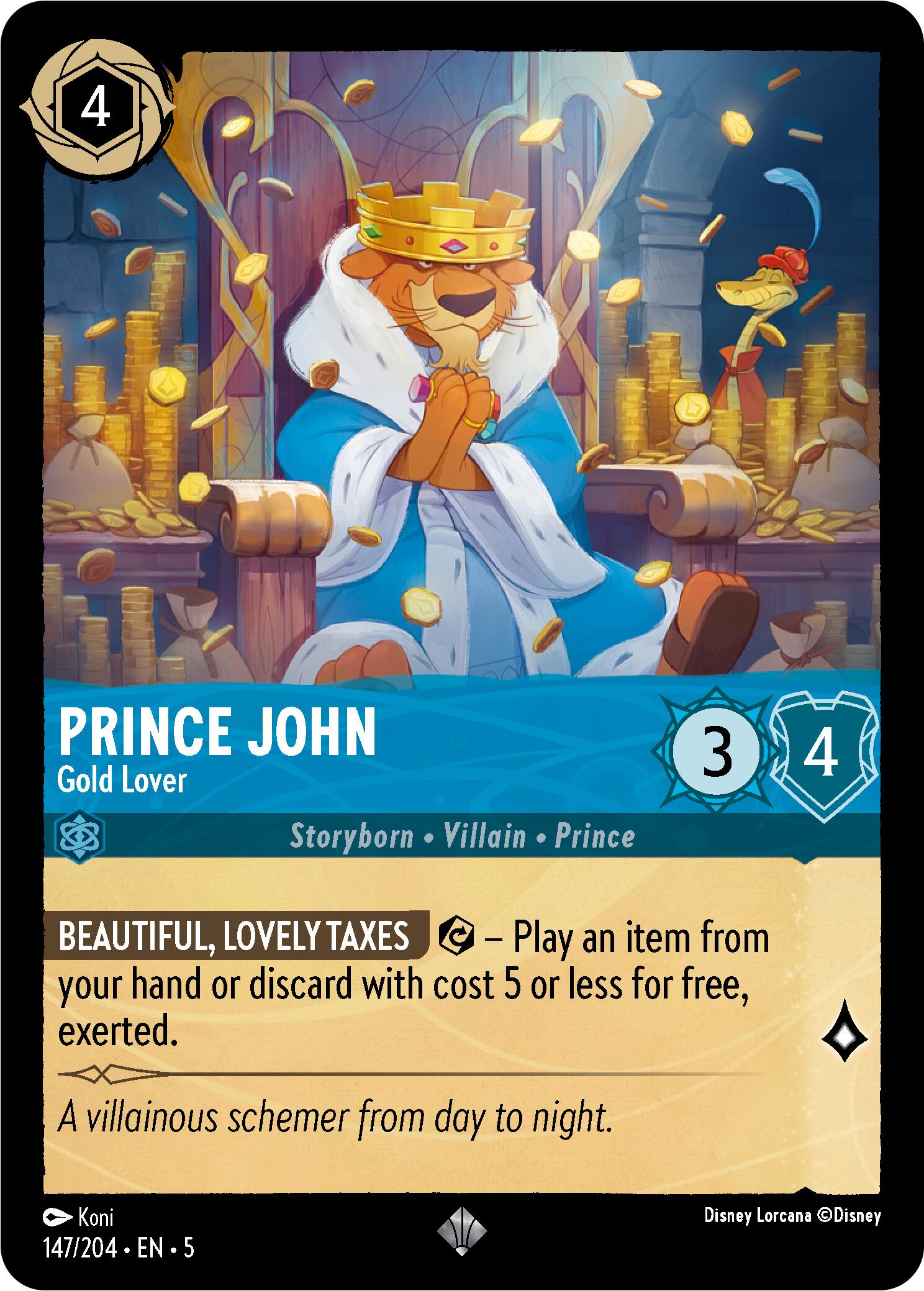 Prince John - Gold Lover (147/204) [Shimmering Skies] | Jack's On Queen