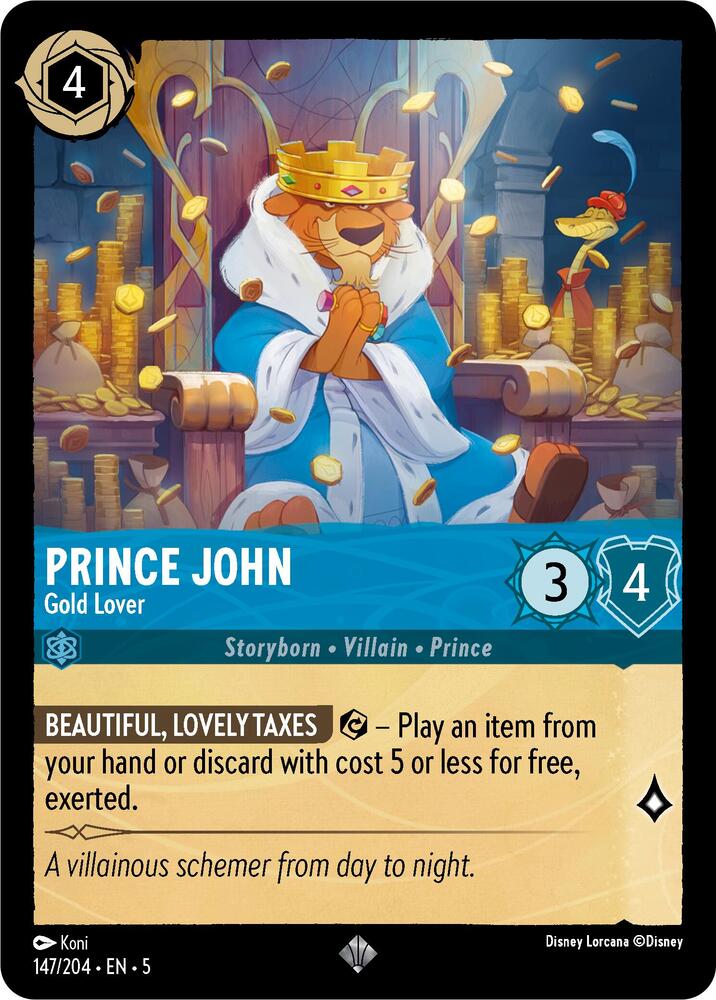Prince John - Gold Lover (147/204) [Shimmering Skies] | Jack's On Queen