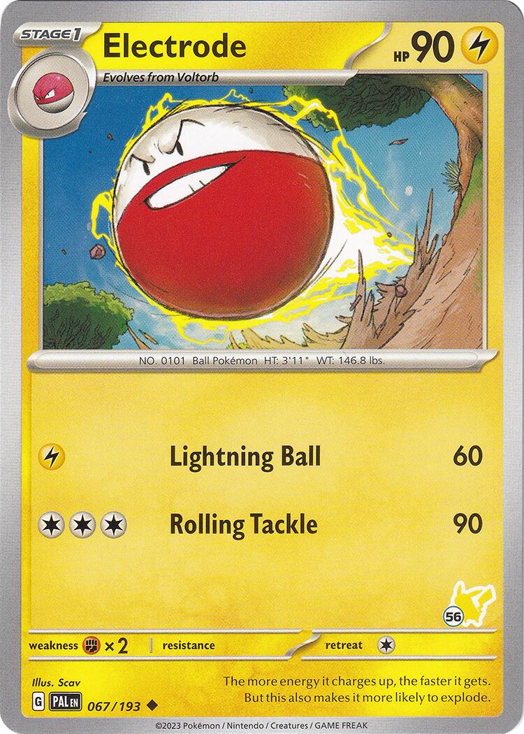 Electrode (067/193) (Pikachu Stamp #56) [Battle Academy 2024] | Jack's On Queen