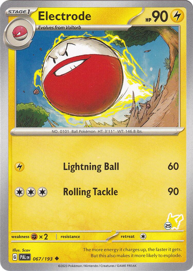 Electrode (067/193) (Pikachu Stamp #25) [Battle Academy 2024] | Jack's On Queen