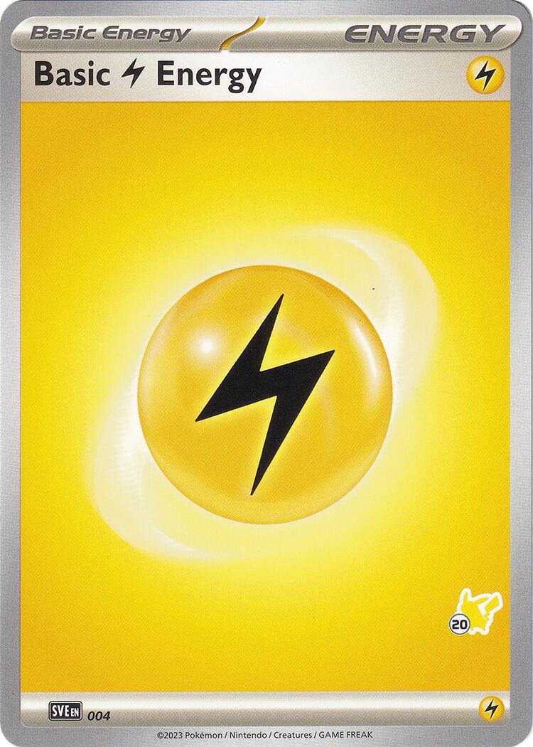 Basic Lightning Energy (004) (Pikachu Stamp #20) [Battle Academy 2024] | Jack's On Queen