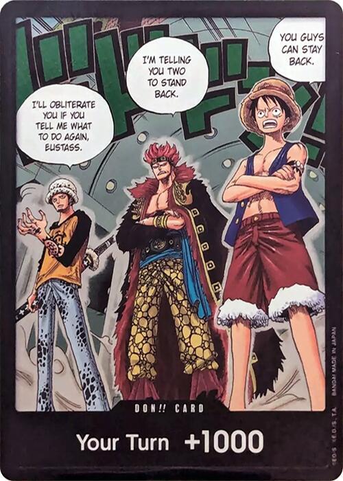 DON!! Card (Trafalgar Law, Eustass Kid and Monkey.D.Luffy) (Double Pack Set Vol. 4) [500 Years in the Future] | Jack's On Queen