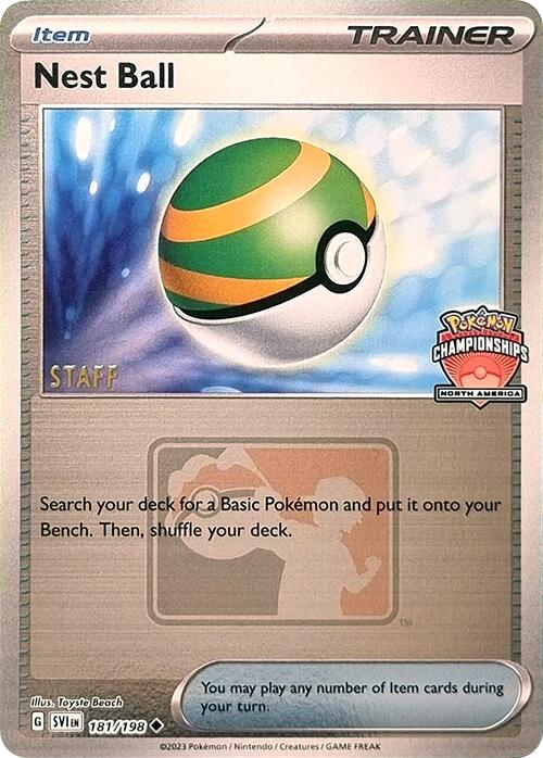 Nest Ball (181/198) (2024 North America Championships Staff) [League & Championship Cards] | Jack's On Queen