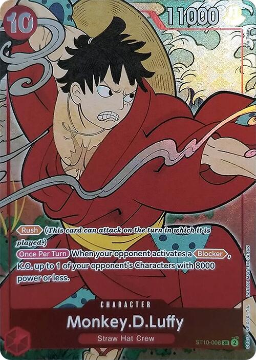 Monkey.D.Luffy (English Version 1st Anniversary Set) (ST10-006) [One Piece Promotion Cards] | Jack's On Queen
