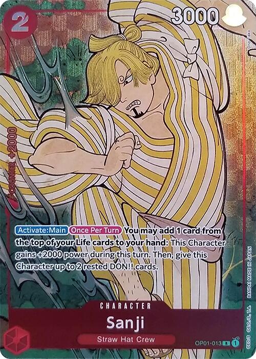 Sanji (English Version 1st Anniversary Set) (OP01-013) [One Piece Promotion Cards] | Jack's On Queen