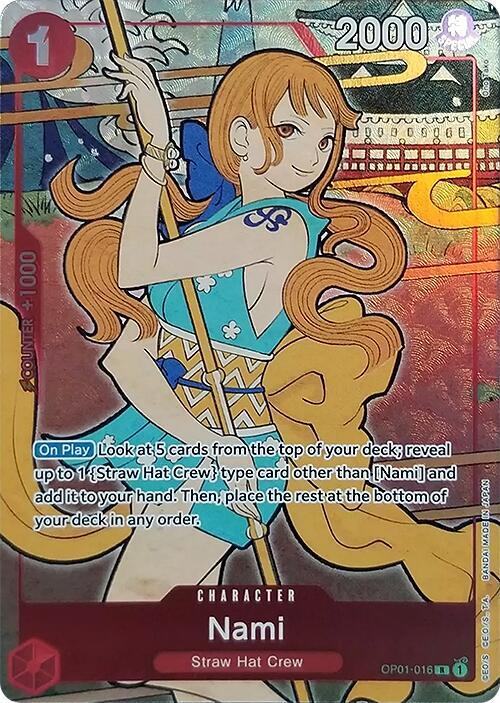 Nami (English Version 1st Anniversary Set) (OP01-016) [One Piece Promotion Cards] | Jack's On Queen