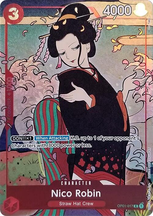 Nico Robin (English Version 1st Anniversary Set) (OP01-017) [One Piece Promotion Cards] | Jack's On Queen