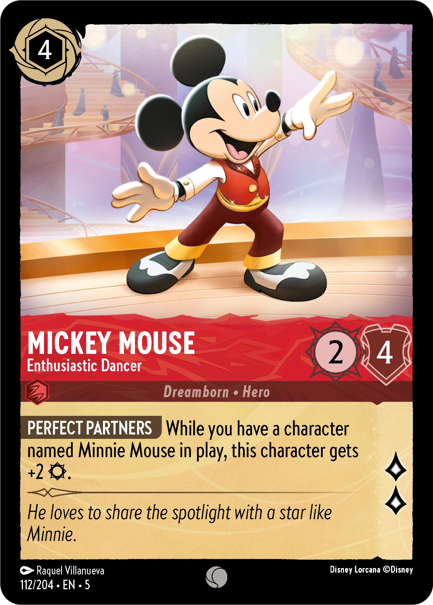 Mickey Mouse - Enthusiastic Dancer (112/204) [Shimmering Skies] | Jack's On Queen