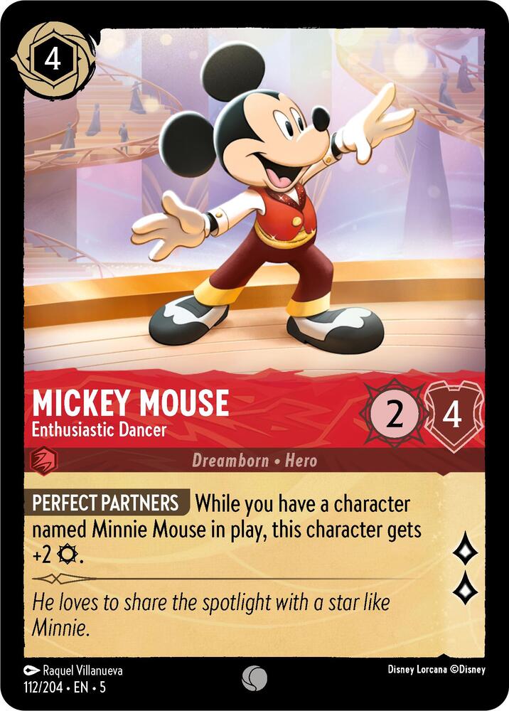 Mickey Mouse - Enthusiastic Dancer (112/204) [Shimmering Skies] | Jack's On Queen