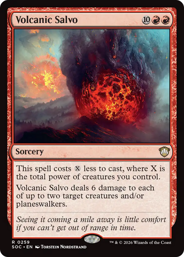 Volcanic Salvo [Secrets of Strixhaven Commander] | Jack's On Queen