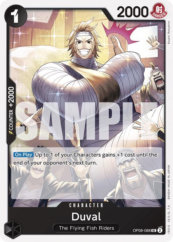 Duval (OP08-088) [Two Legends] | Jack's On Queen