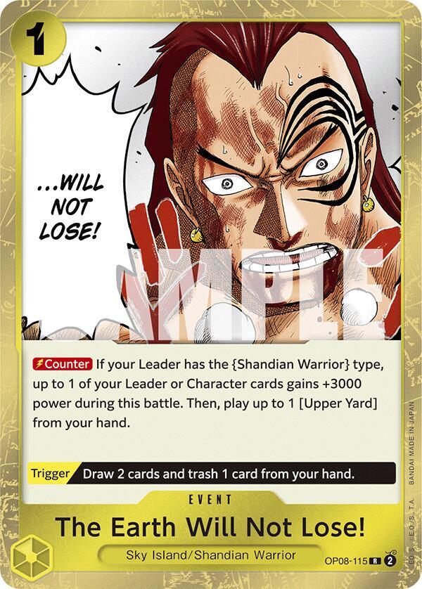 The Earth Will Not Lose! (OP08-115) [Two Legends] | Jack's On Queen