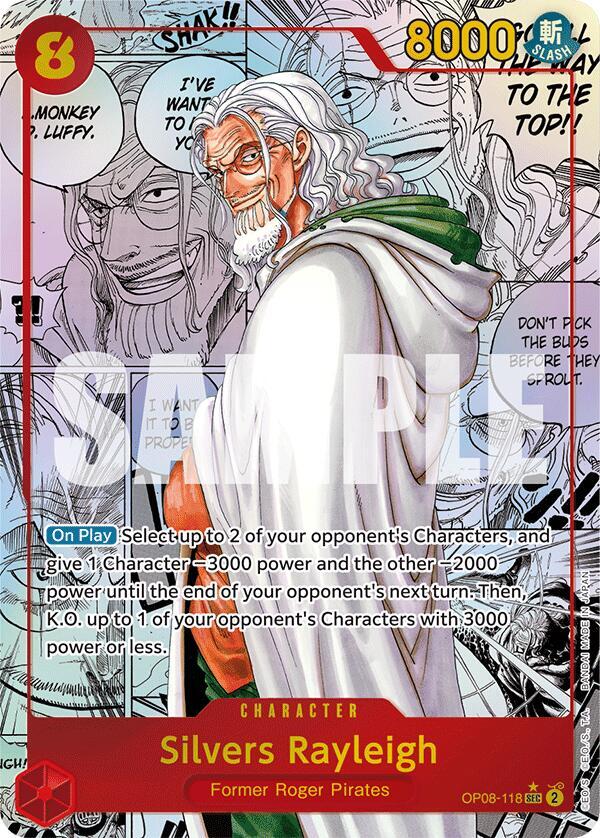 Silvers Rayleigh (Parallel) (Manga) (OP08-118) [Two Legends] | Jack's On Queen