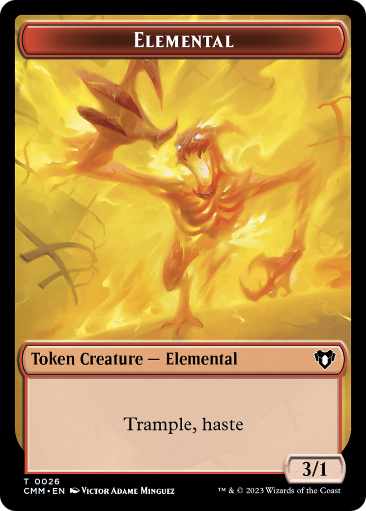 Elemental Token (26) [Commander Masters Tokens] | Jack's On Queen