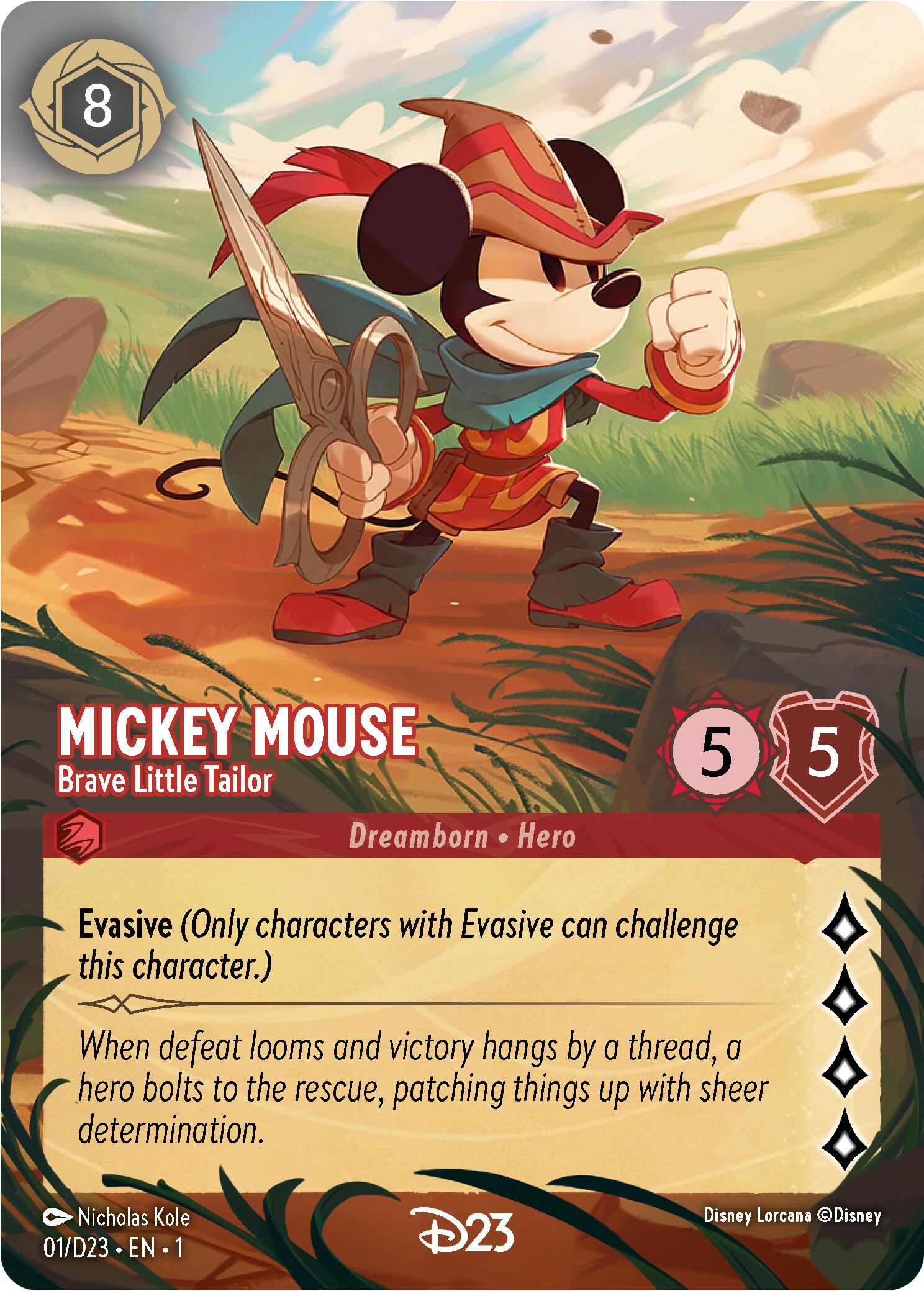 Mickey Mouse - Brave Little Tailor (Extended Art) (1) [D23 Promos] | Jack's On Queen