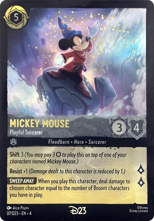Mickey Mouse - Playful Sorcerer (7) [D23 Promos] | Jack's On Queen