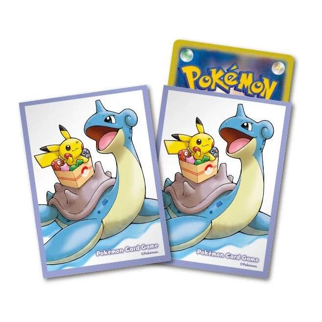 Card Sleeves - Lapras and Pikachu (64-Pack) (Pokemon Center Japan Exclusive) | Jack's On Queen
