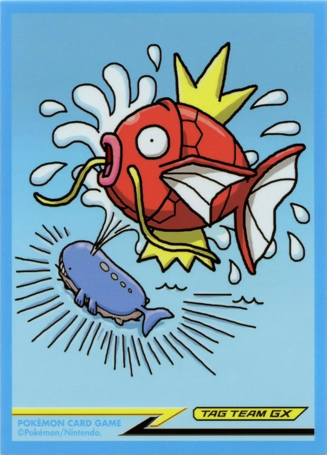 Card Sleeves - Magikarp & Wailord Tag Team GX (64-Pack) (Pokemon Center Japan Exclusive) | Jack's On Queen