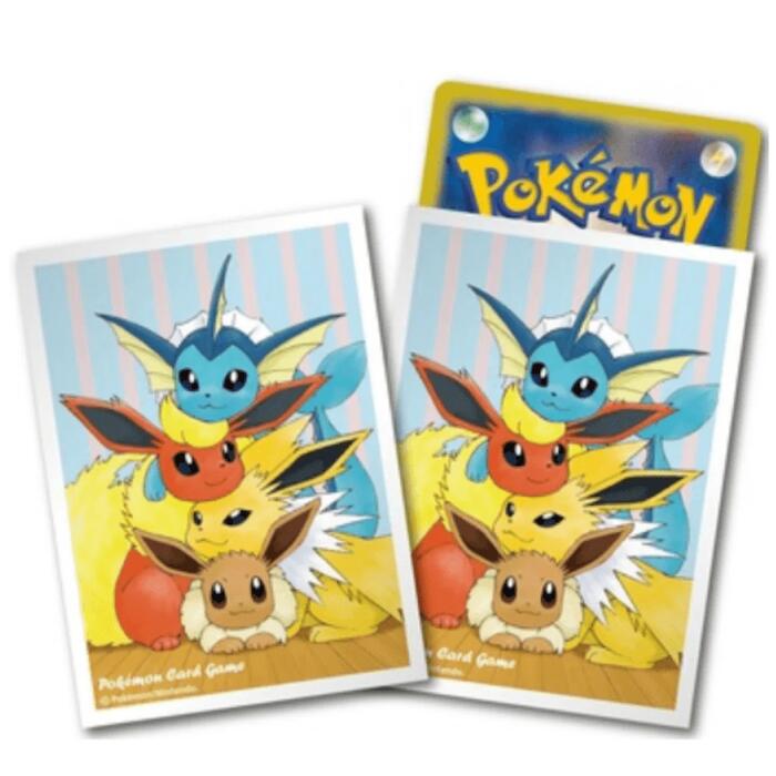 Card Sleeves - Sticky Friends Eevee (64-Pack) (Pokemon Center Japan Exclusive) | Jack's On Queen