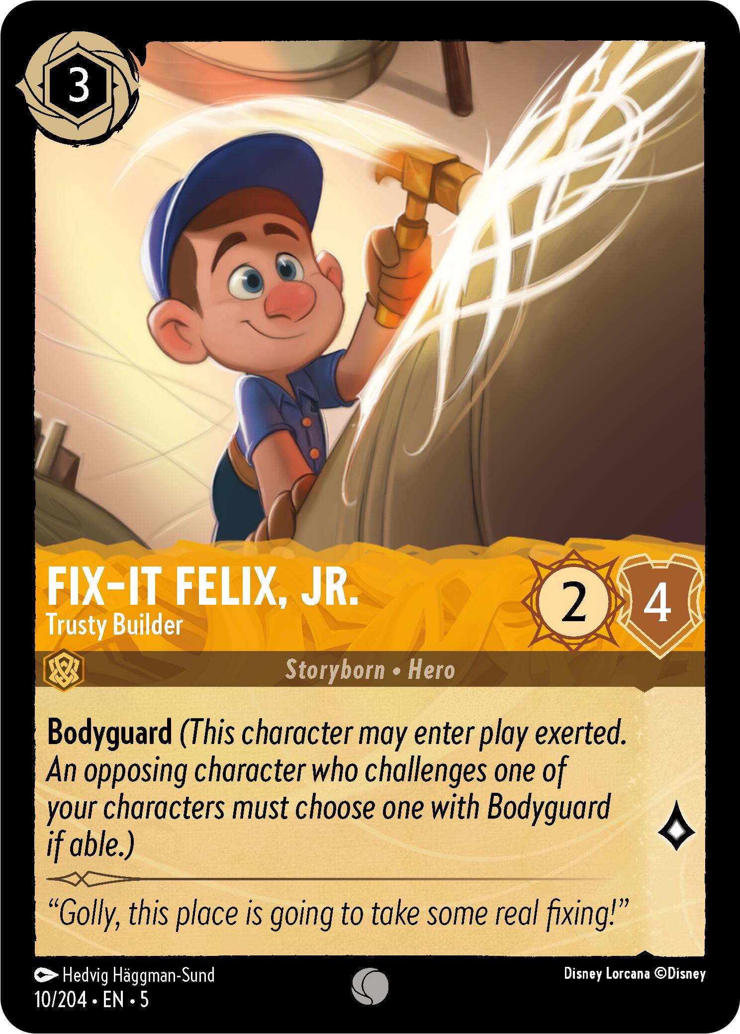Fix-It Felix, Jr. - Trusty Builder (10/204) [Shimmering Skies] | Jack's On Queen