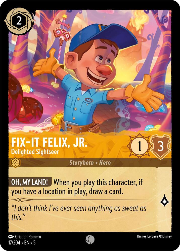 Fix-It Felix, Jr. - Delighted Sightseer (17/204) [Shimmering Skies] | Jack's On Queen