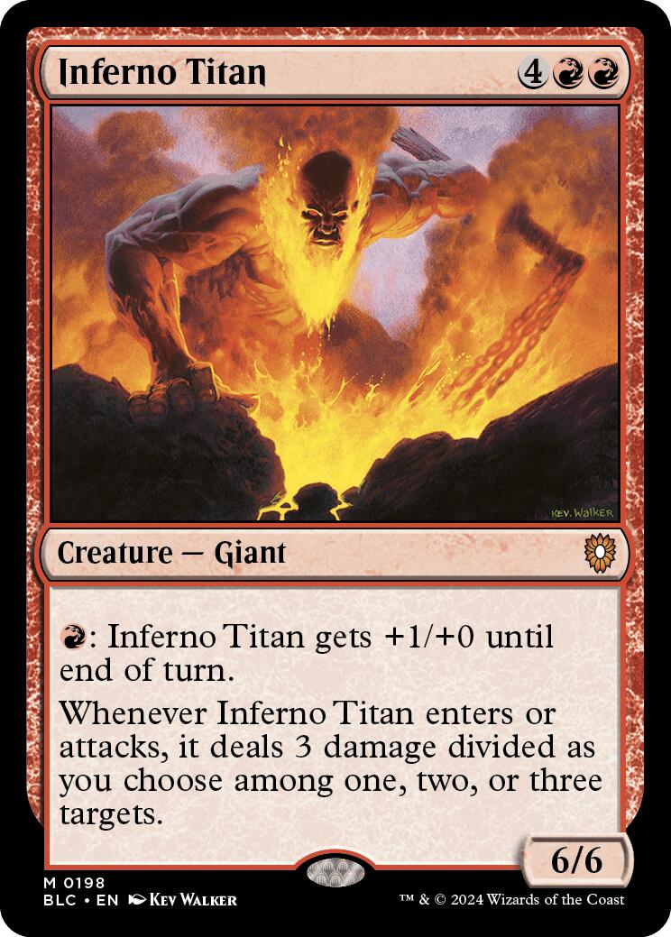 Inferno Titan [Bloomburrow Commander] | Jack's On Queen