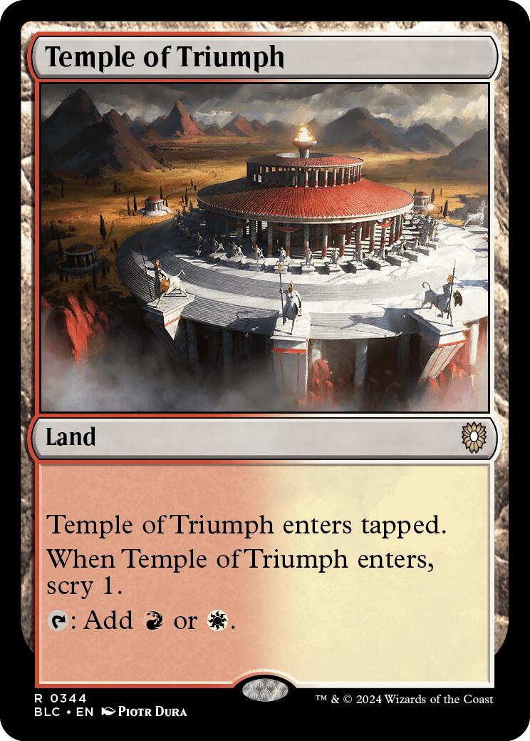 Temple of Triumph [Bloomburrow Commander] | Jack's On Queen