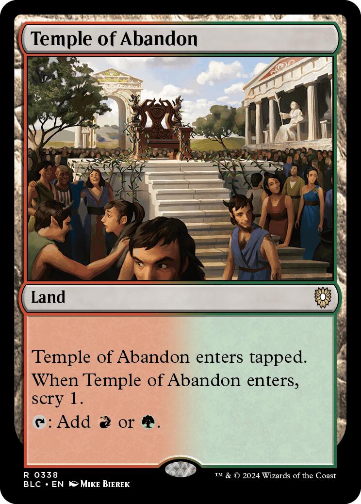 Temple of Abandon [Bloomburrow Commander] | Jack's On Queen