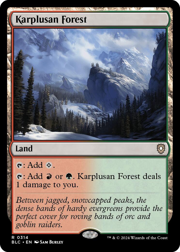 Karplusan Forest [Bloomburrow Commander] | Jack's On Queen