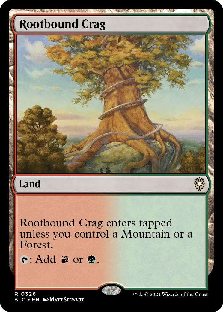 Rootbound Crag [Bloomburrow Commander] | Jack's On Queen