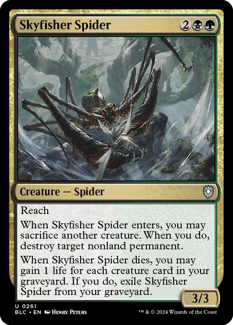 Skyfisher Spider [Bloomburrow Commander] | Jack's On Queen