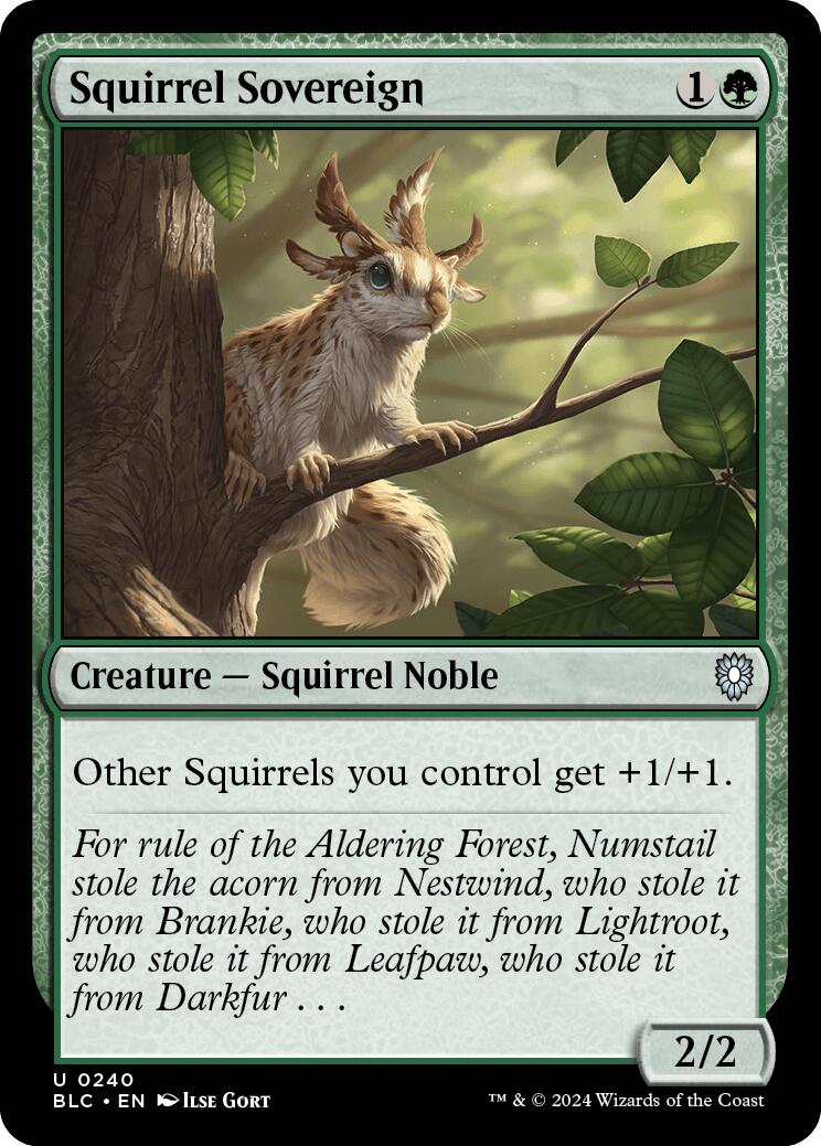 Squirrel Sovereign [Bloomburrow Commander] | Jack's On Queen