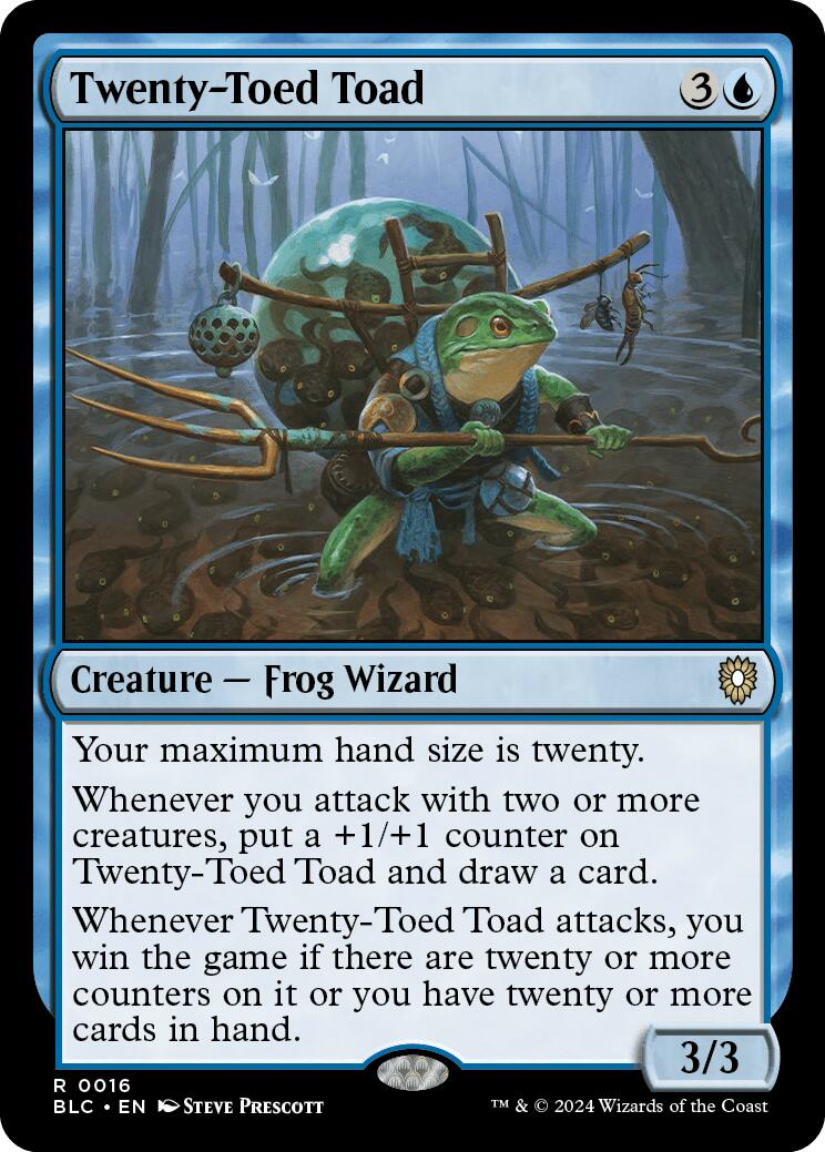 Twenty-Toed Toad [Bloomburrow Commander] | Jack's On Queen