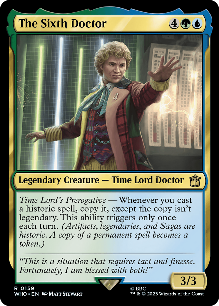 The Sixth Doctor [Doctor Who] | Jack's On Queen