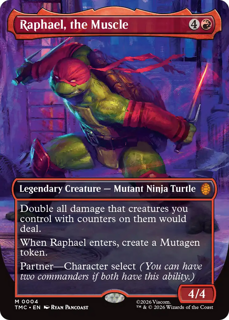 Raphael, the Muscle (Borderless) [Teenage Mutant Ninja Turtles Commander] | Jack's On Queen