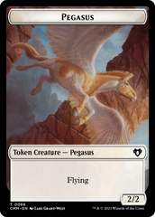 Copy (54) // Pegasus Double-Sided Token [Commander Masters Tokens] | Jack's On Queen