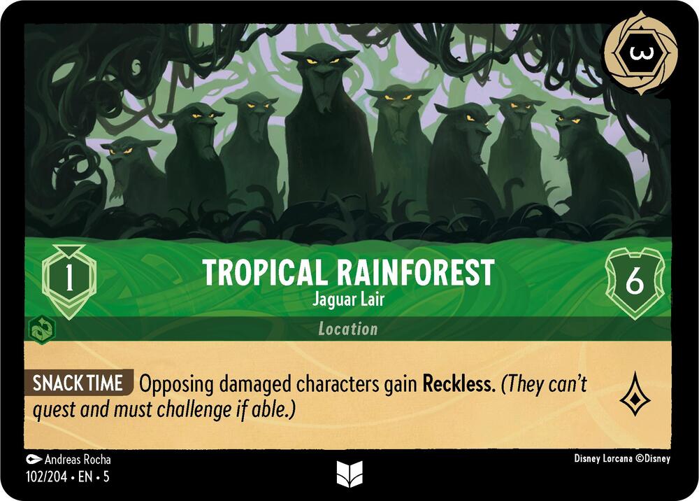 Tropical Rainforest - Jaguar Lair (102/204) [Shimmering Skies] | Jack's On Queen