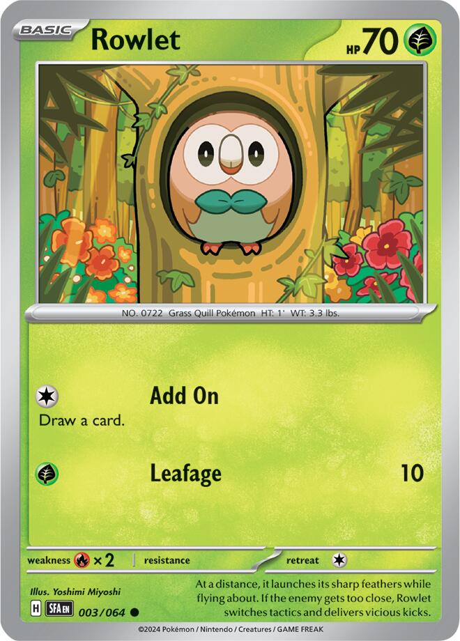 Rowlet (003/064) [Scarlet & Violet: Shrouded Fable] | Jack's On Queen