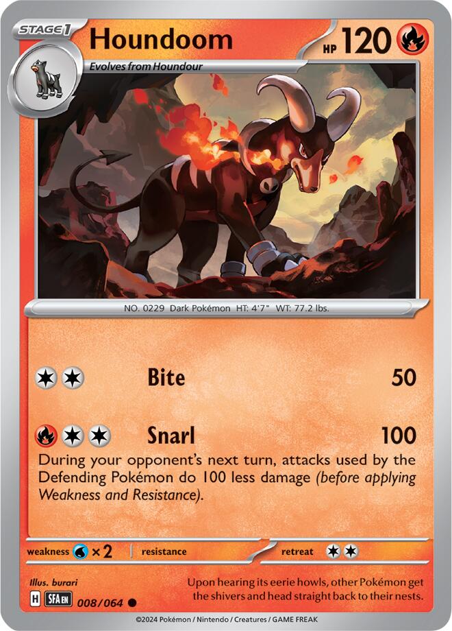 Houndoom (008/064) [Scarlet & Violet: Shrouded Fable] | Jack's On Queen