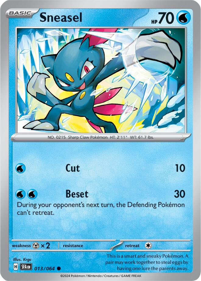 Sneasel (013/064) [Scarlet & Violet: Shrouded Fable] | Jack's On Queen