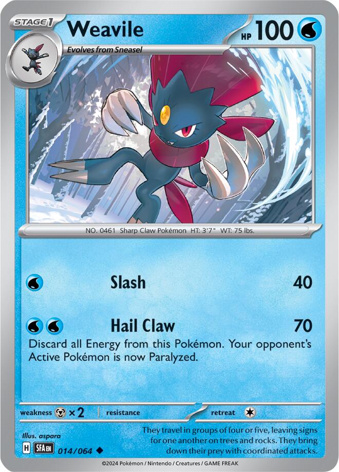 Weavile (014/064) [Scarlet & Violet: Shrouded Fable] | Jack's On Queen