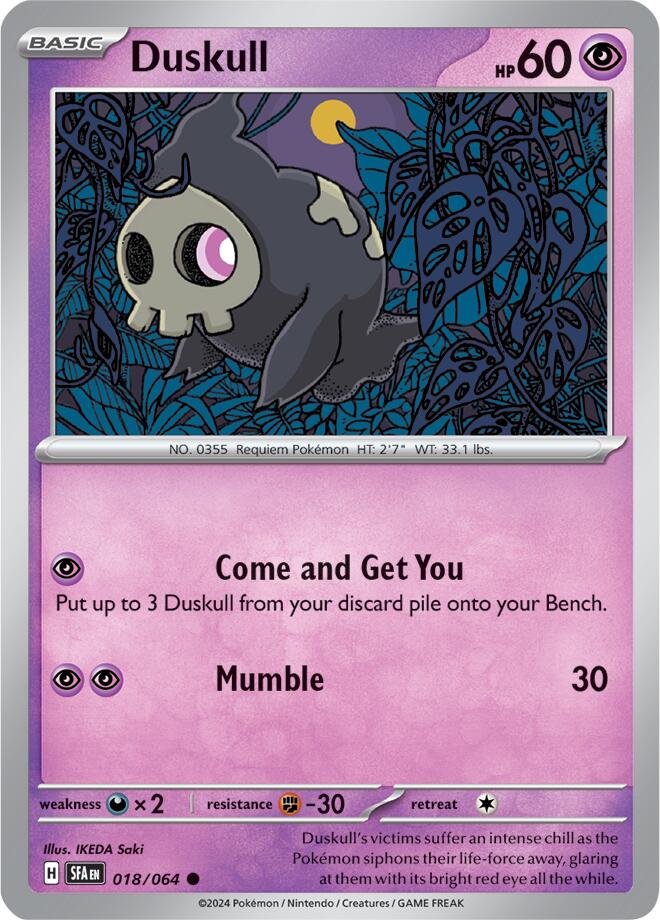 Duskull (018/064) [Scarlet & Violet: Shrouded Fable] | Jack's On Queen