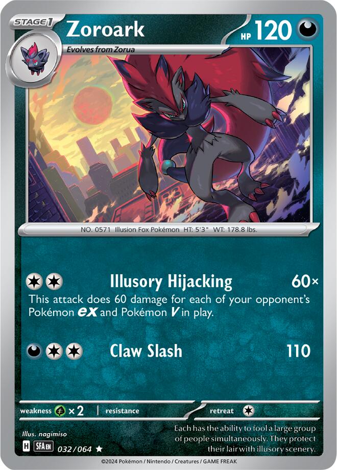 Zoroark (032/064) [Scarlet & Violet: Shrouded Fable] | Jack's On Queen