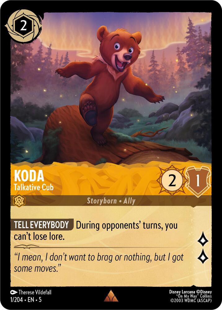 Koda - Talkative Cub (1/204) [Shimmering Skies] | Jack's On Queen