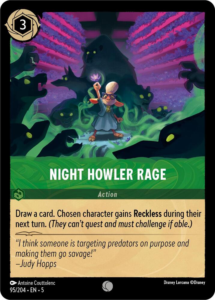 Night Howler Rage (95/204) [Shimmering Skies] | Jack's On Queen