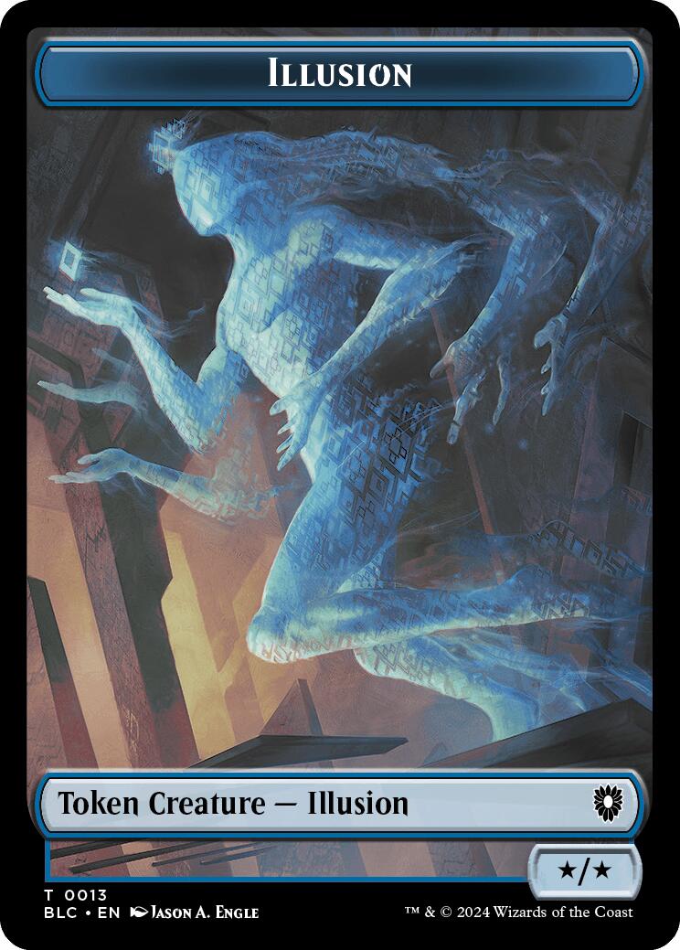 Illusion // Goblin Double-Sided Token [Bloomburrow Commander Tokens] | Jack's On Queen