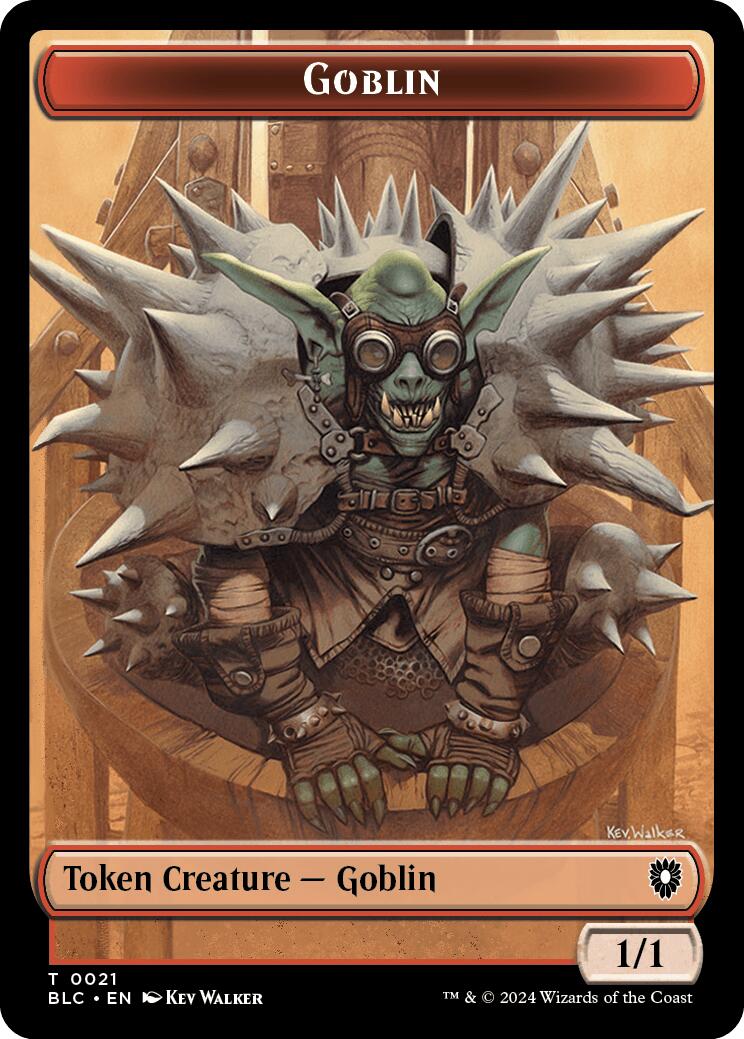 Goblin // Thopter Double-Sided Token [Bloomburrow Commander Tokens] | Jack's On Queen