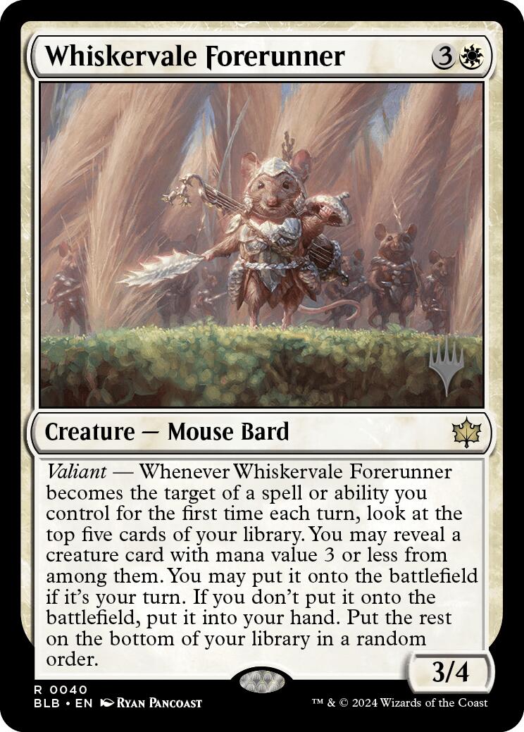 Whiskervale Forerunner (Promo Pack) [Bloomburrow Promos] | Jack's On Queen